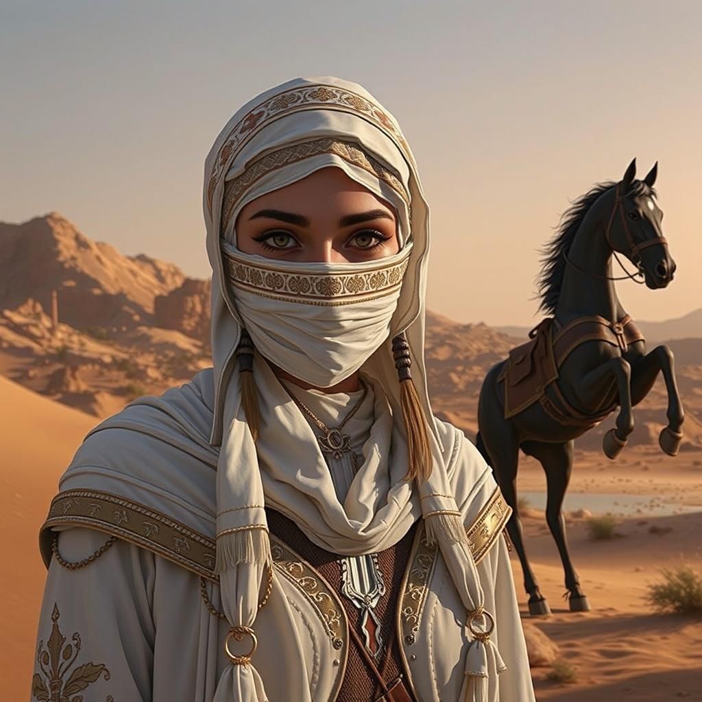 Mysterious Arabic Rogue in Oversized Hood