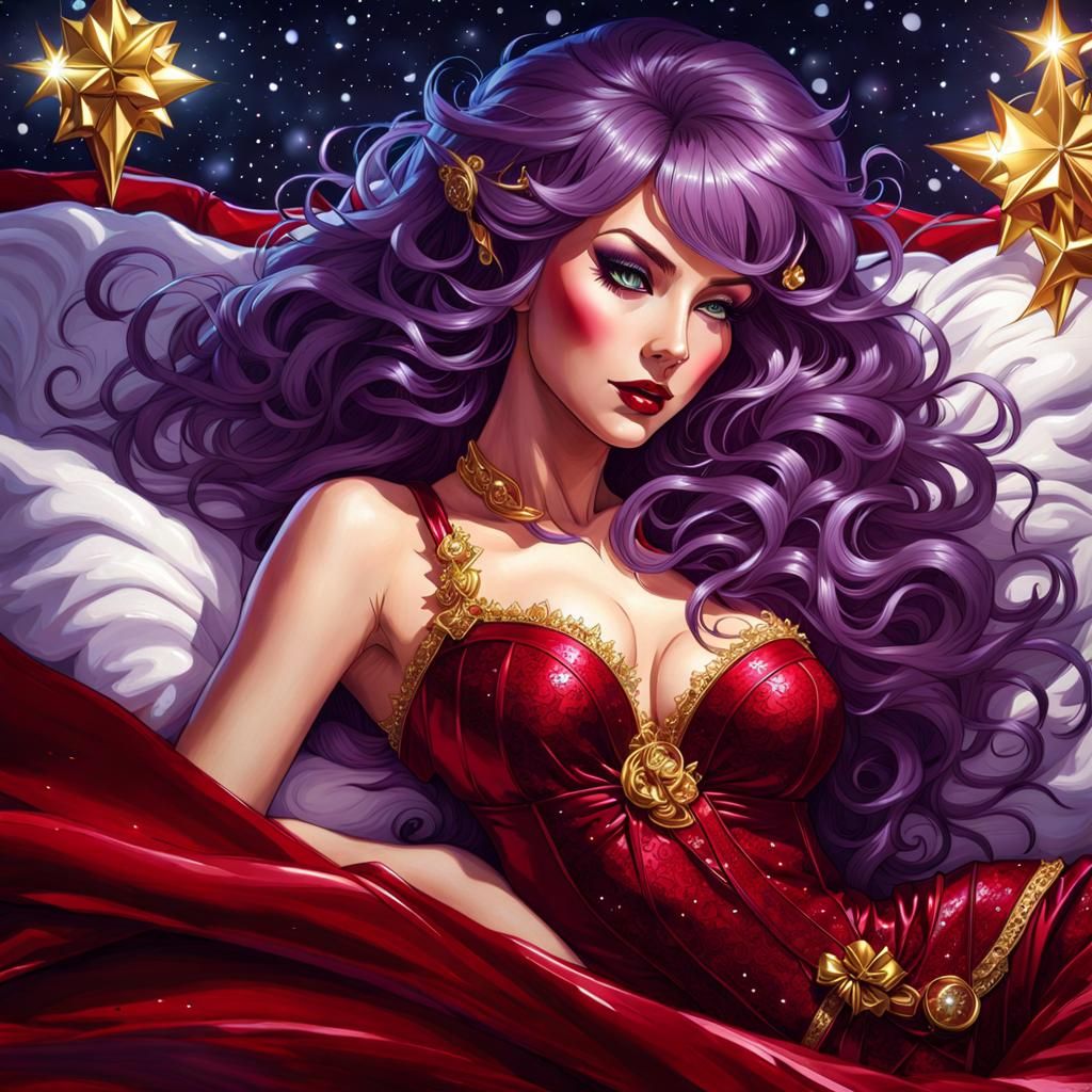 Whimsical Christmas Elf Portrait in Hyperrealistic Style