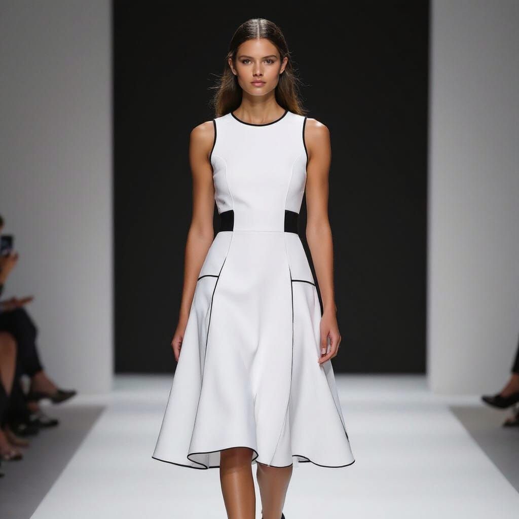 Spring 2026 Sport Dress With Contrasting Details