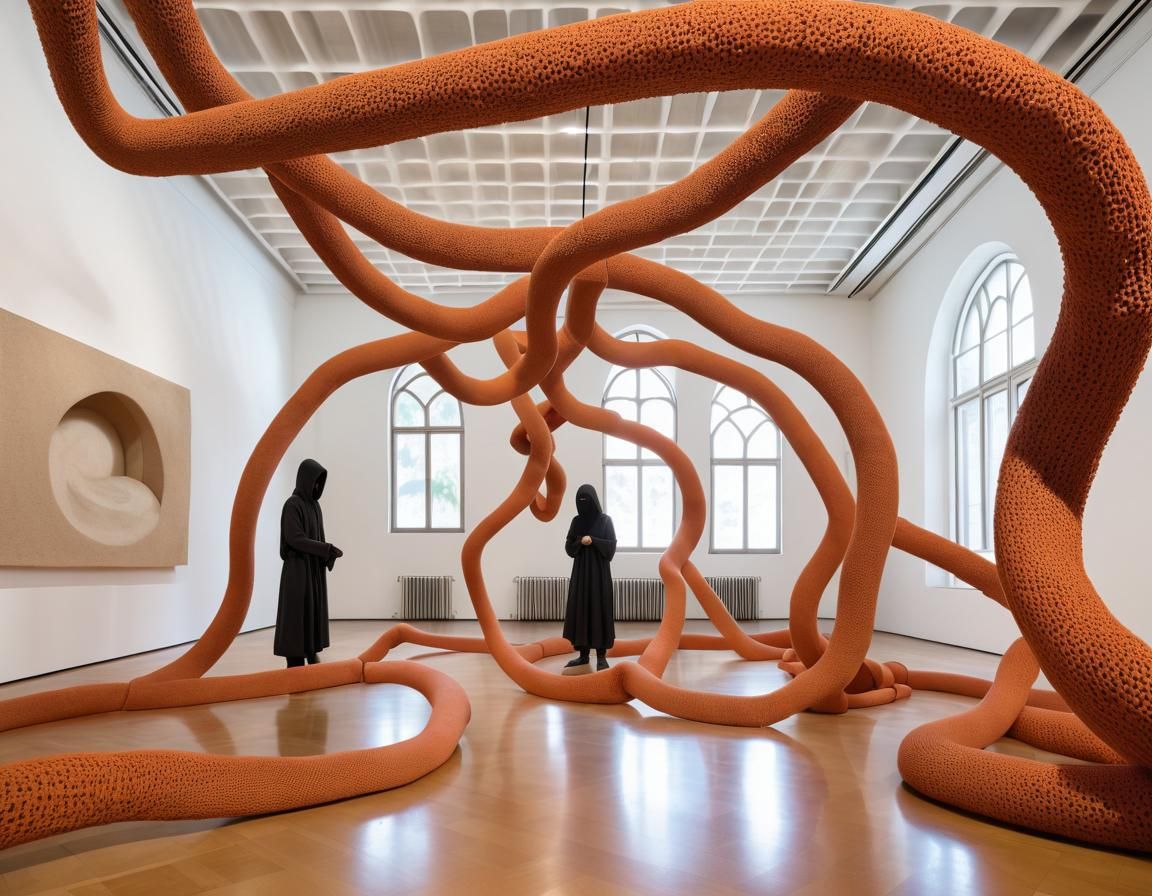 Ninjas in Ernesto Neto-Inspired Installation
