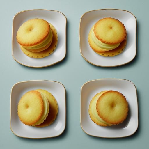 Madeleine Cakes in Abstract Cubist Style