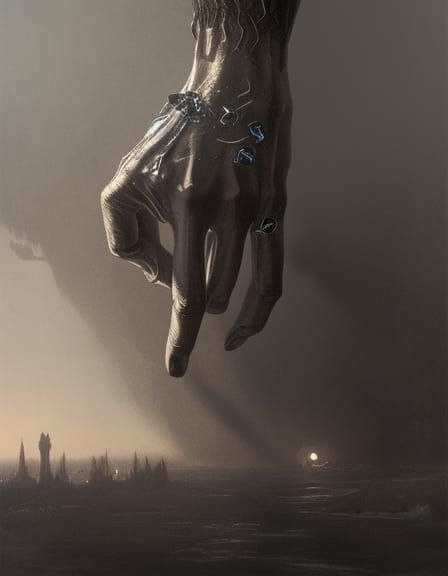 Omnipotent Hand Controls Fate of Human Puppet