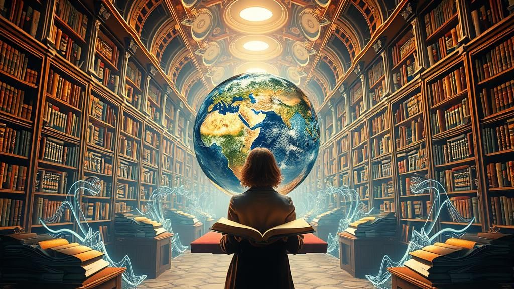 Dreamlike Library Convergence: Surreal Futurism