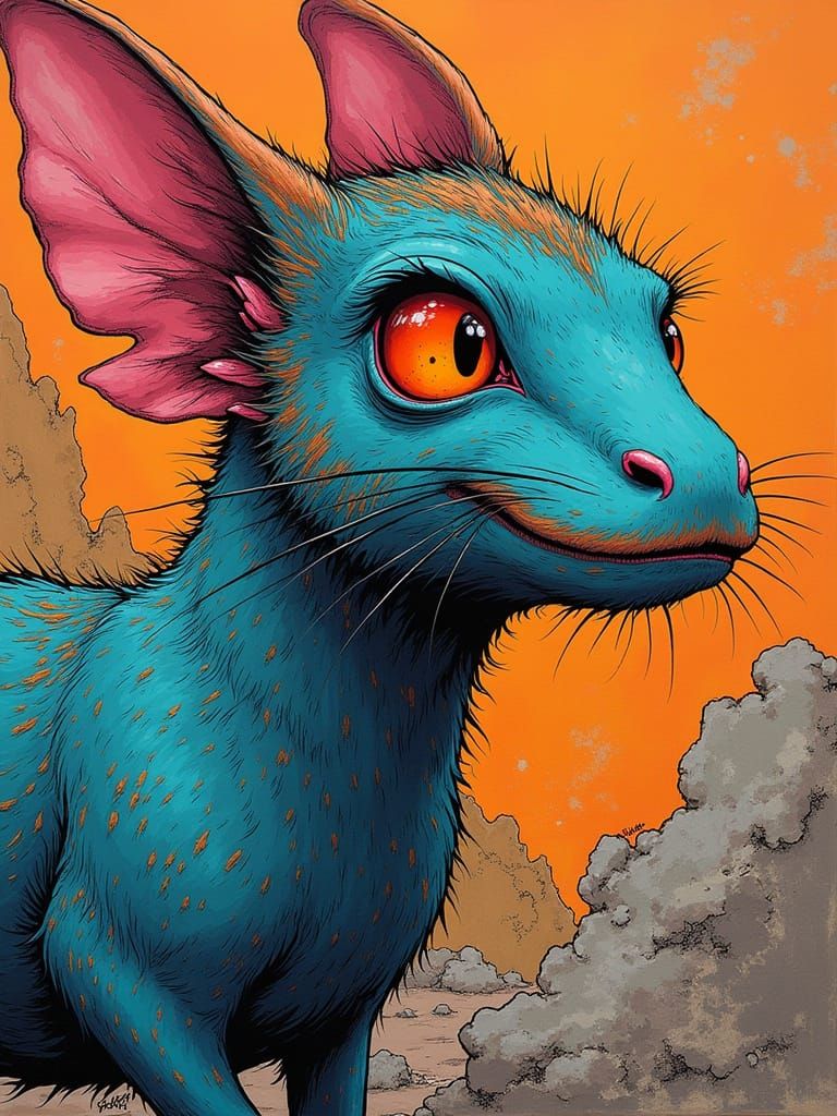 Moebius Style Graffiti Art