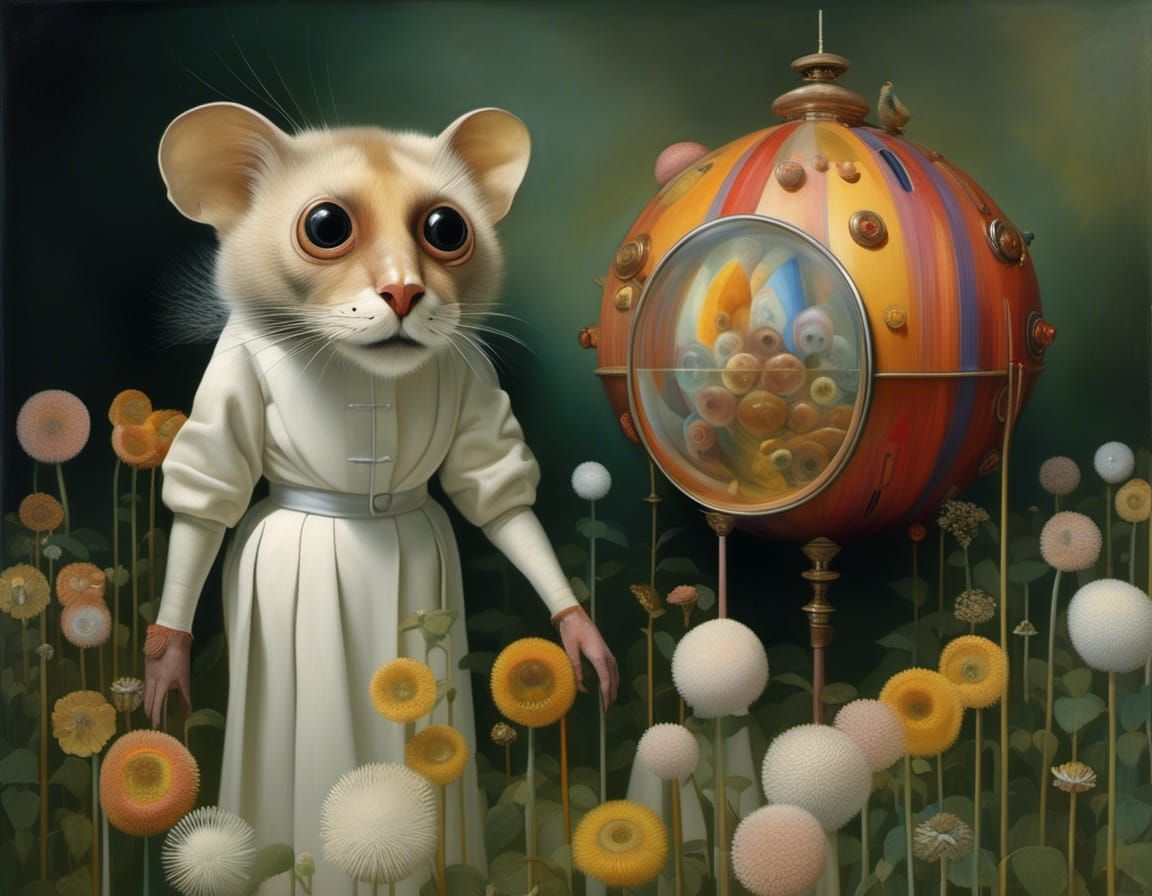 Photorealistic Surreal Psychedelic Art Masterpiece