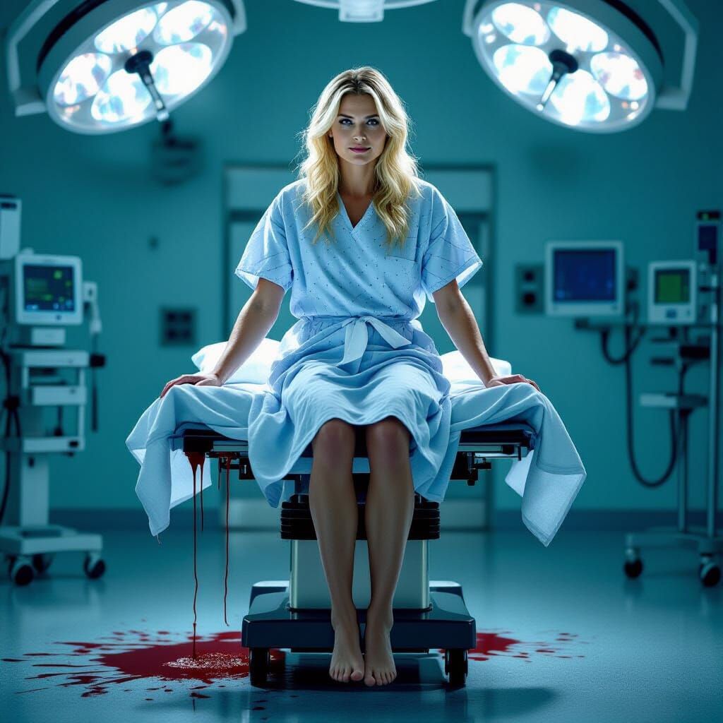 Hospital Scene in Cinematic Style