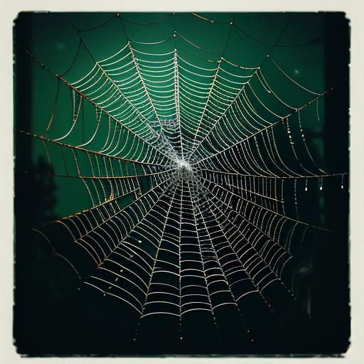 Dramatic Spider Webs in Cinematic Film Style