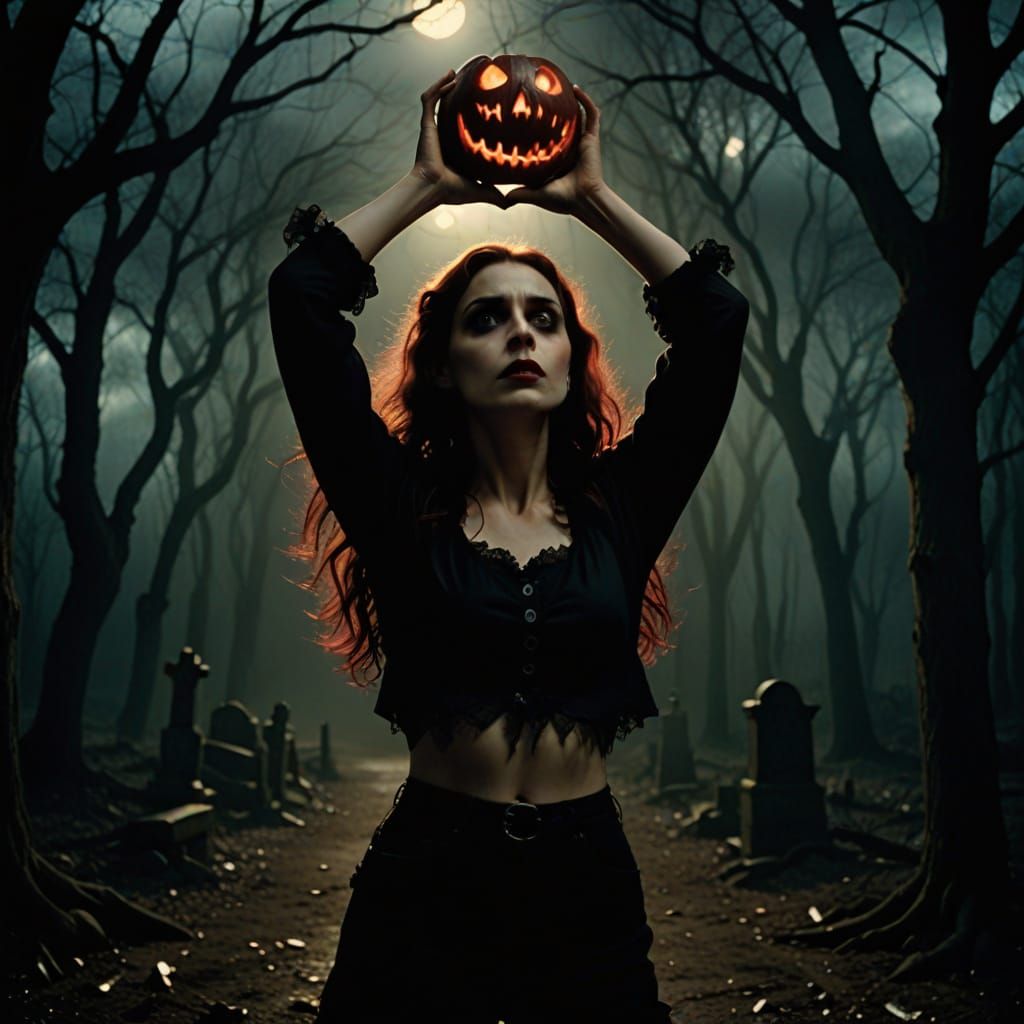 Ethereal Gothic Romance Film Still