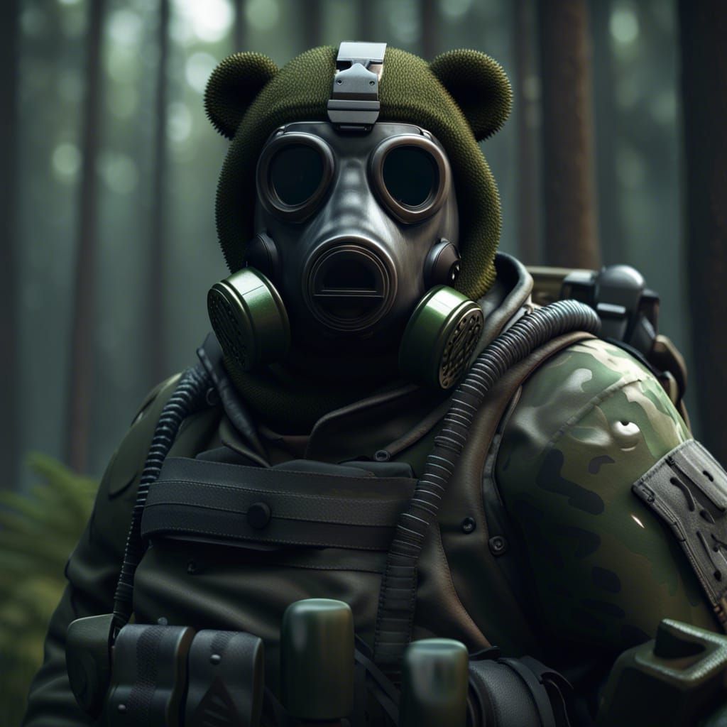 Military Bears in Forest: 3D Game Cinematic