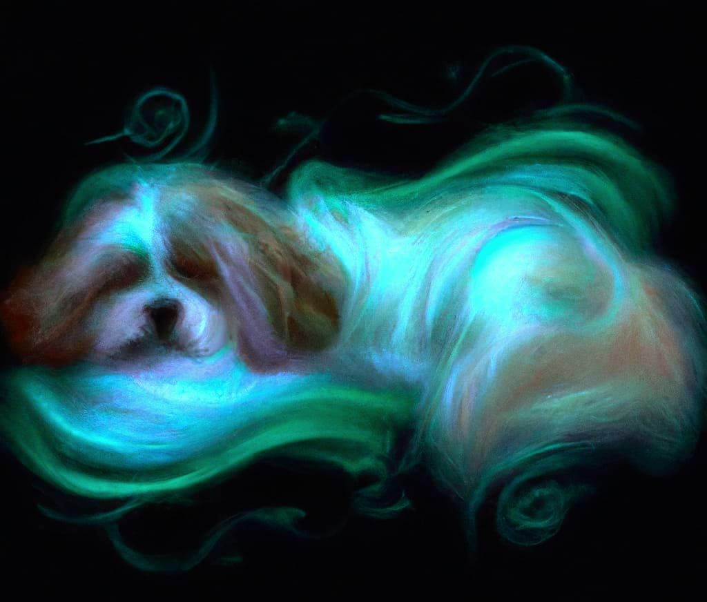 Ethereal Flame Cavachons in Tranquil Nightscape