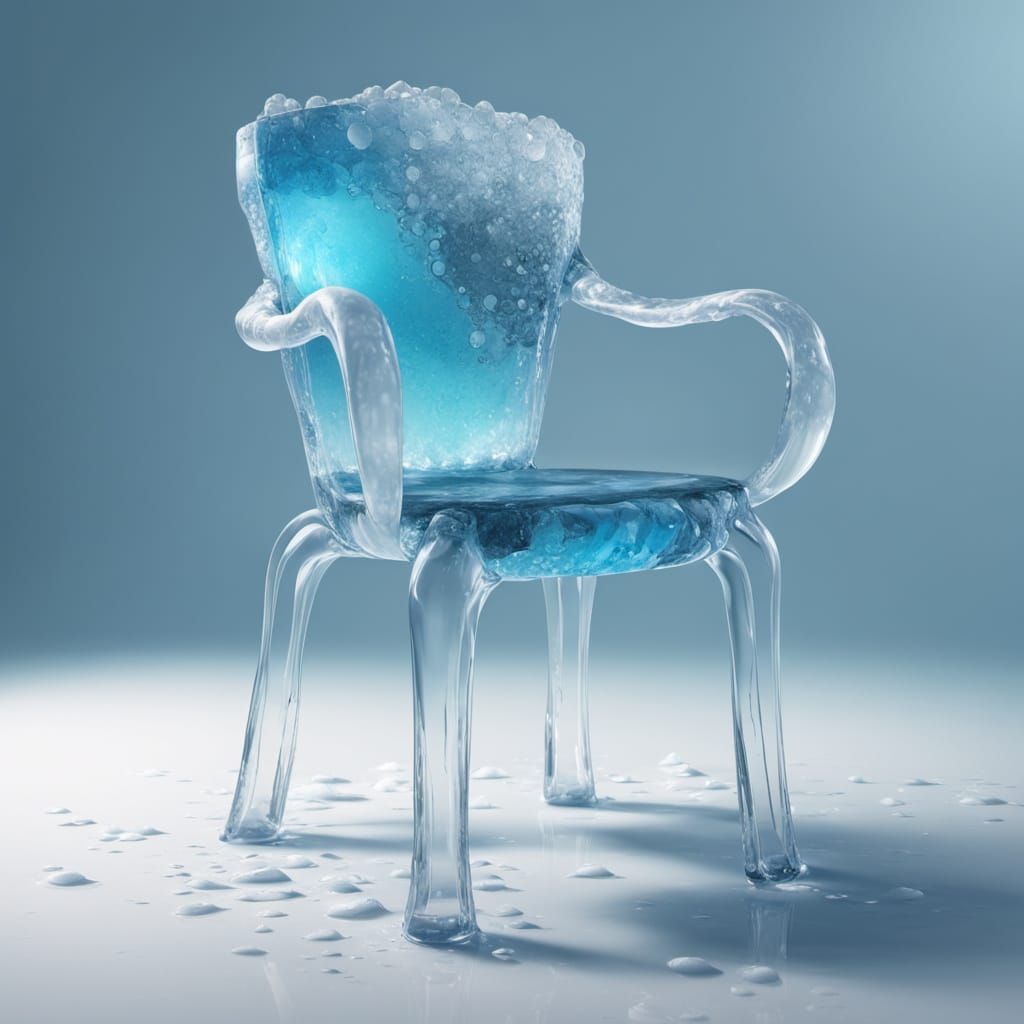Surreal Chair of Soda Water and Ice