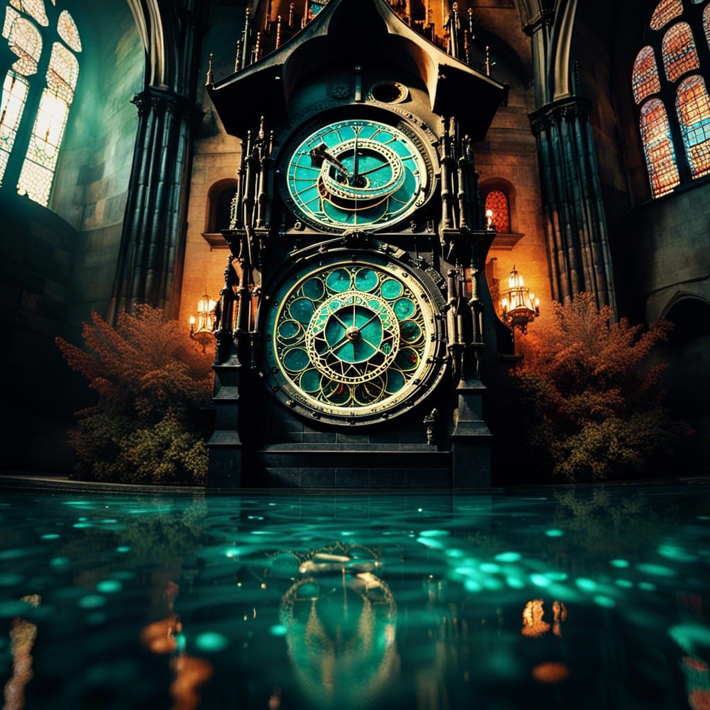 Prague astronomical clock cathedral