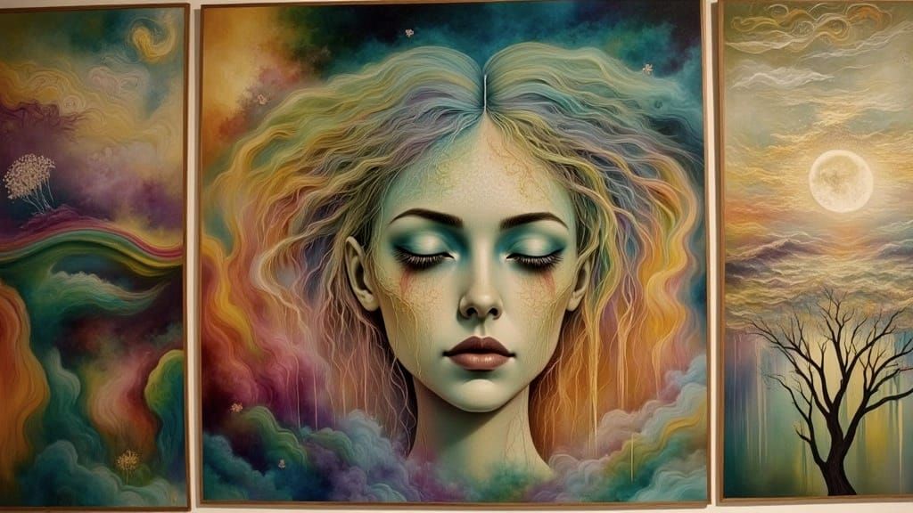 Surreal Modern Art in Hyperreal Style