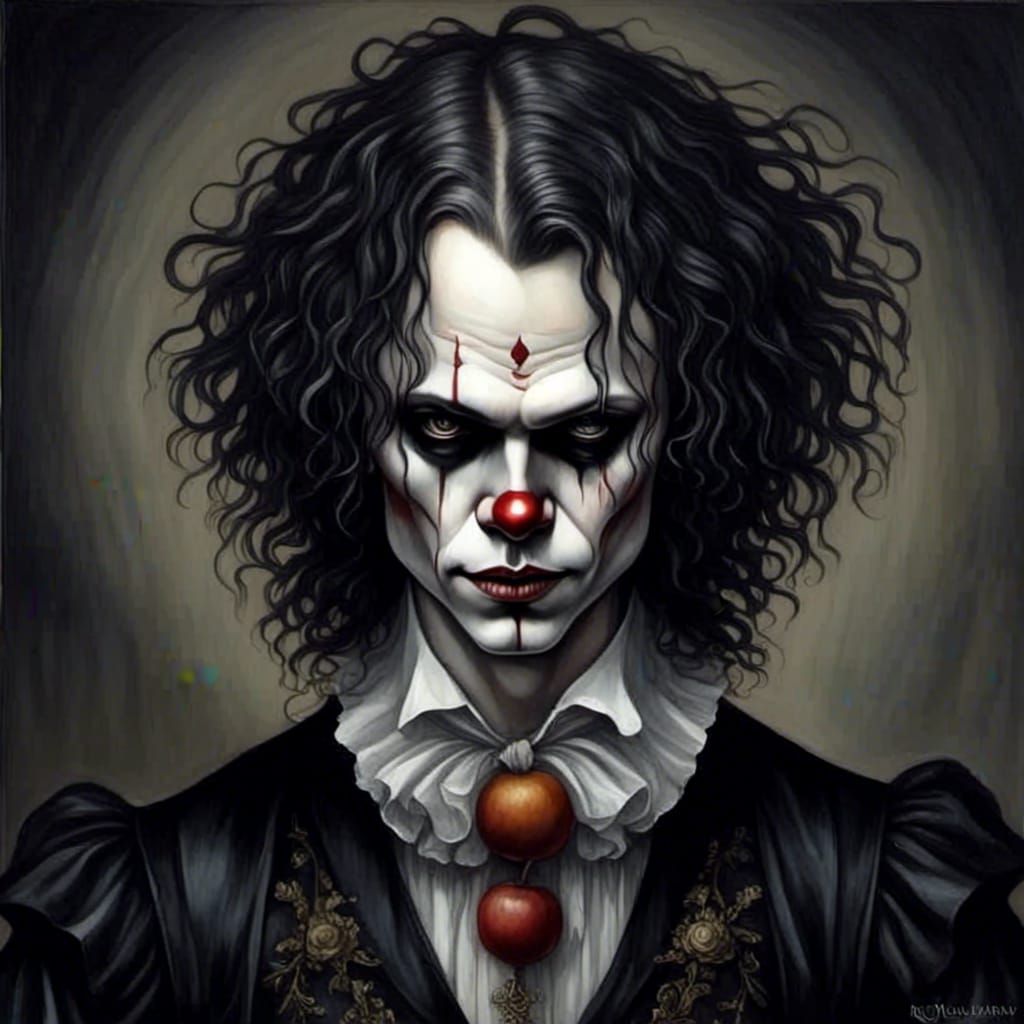 Scary Circus Clown Inspired by Ville Valo