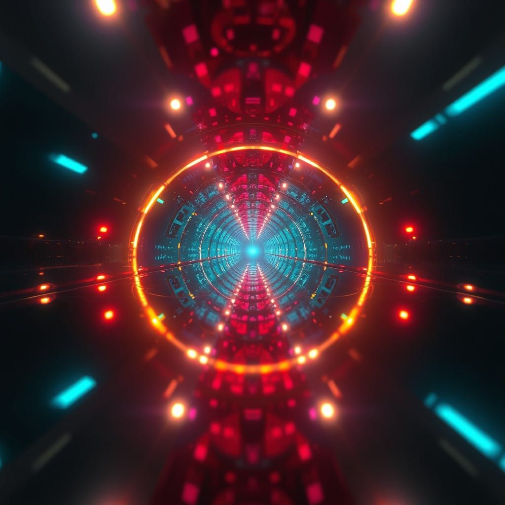 Infinity Mirror Scape in Dreamy Fantasy Landscapes