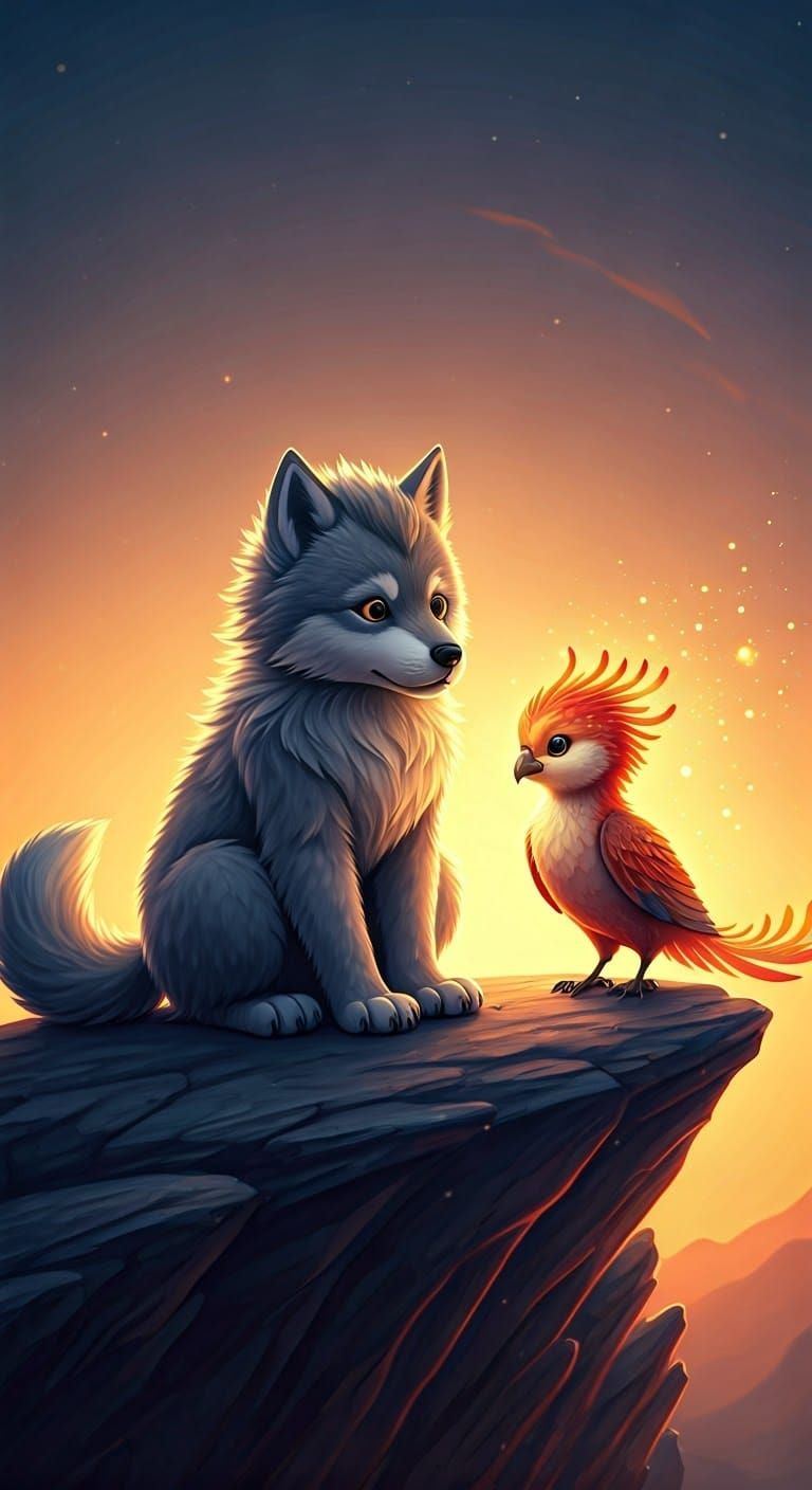 Mystical Sunset Encounter