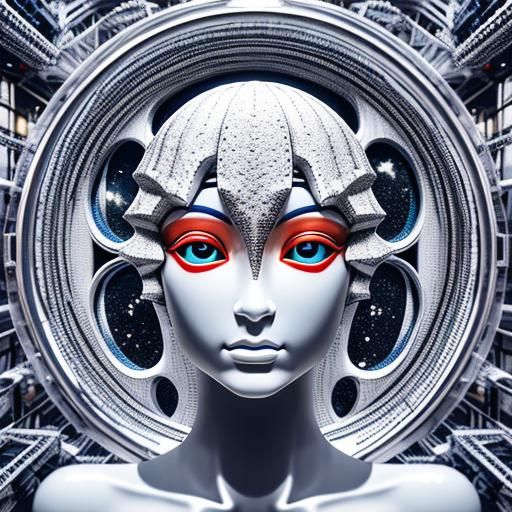 Psychedelic Wineglass: Elegant 3D Render in 8K