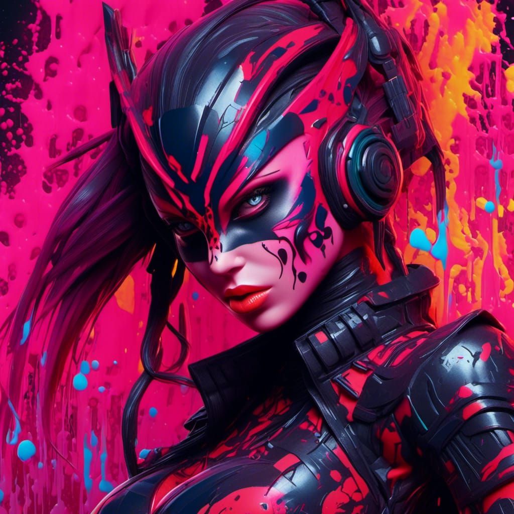 Darth Talon Graffiti Art with Big Busts