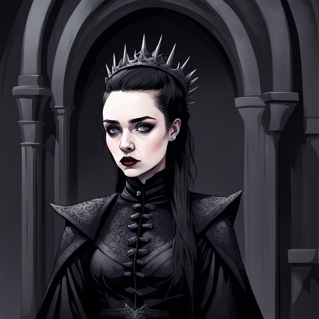 Gothic Girl Inspired by Game of Thrones