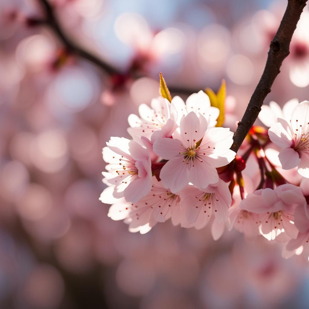 Stunning Cherry Blossom Tree in Natural Light