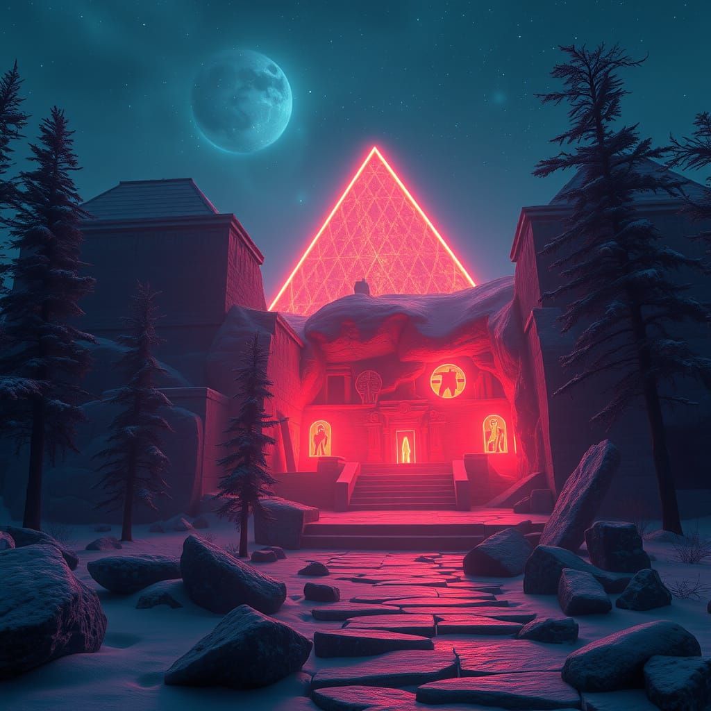 Futuristic Research Facility Unveils Ancient Pictograms in E...