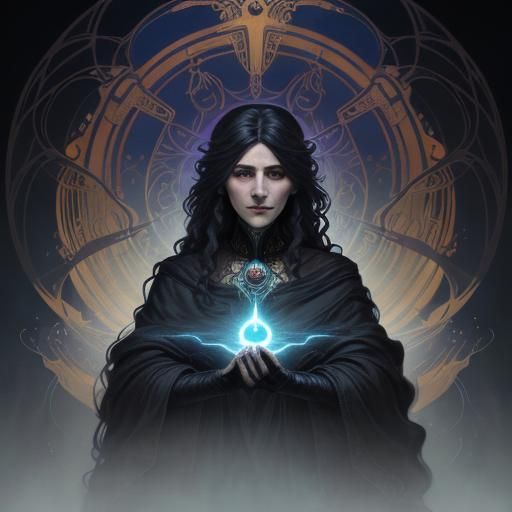 Adorable Three-Headed Puppy Cerberus Art Nouveau