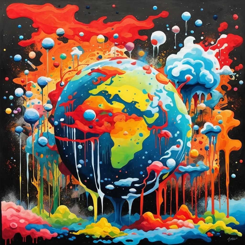 AI Interpretation of Drawing the Earth