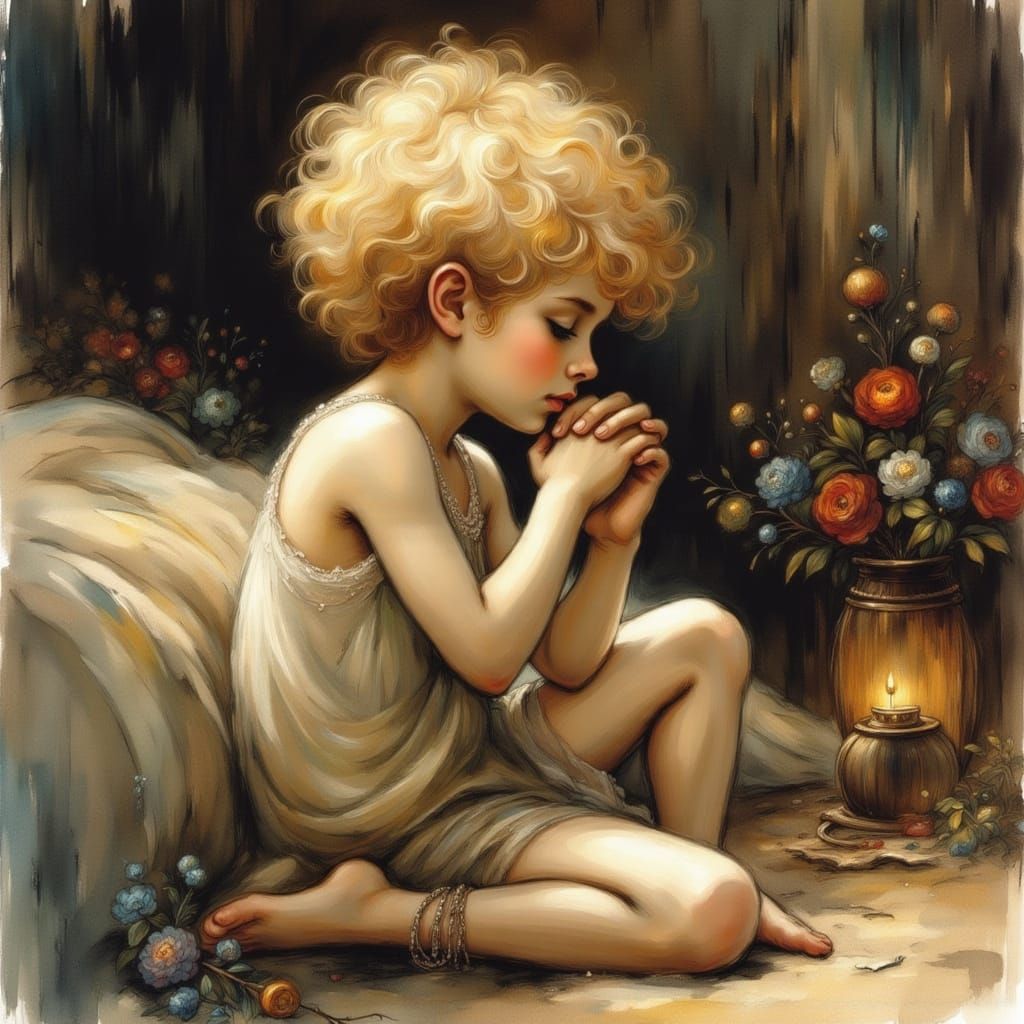 Christopher Robin is saying his prayers