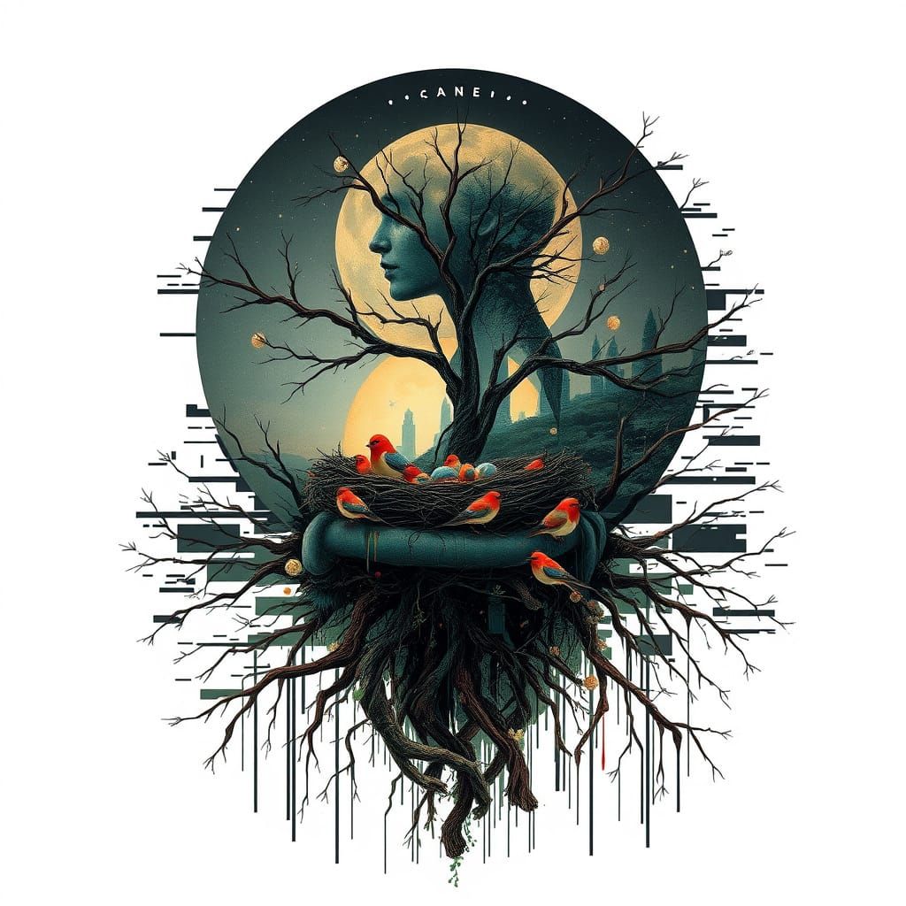 Surreal Nature Spirit in Dreamlike Concept Art