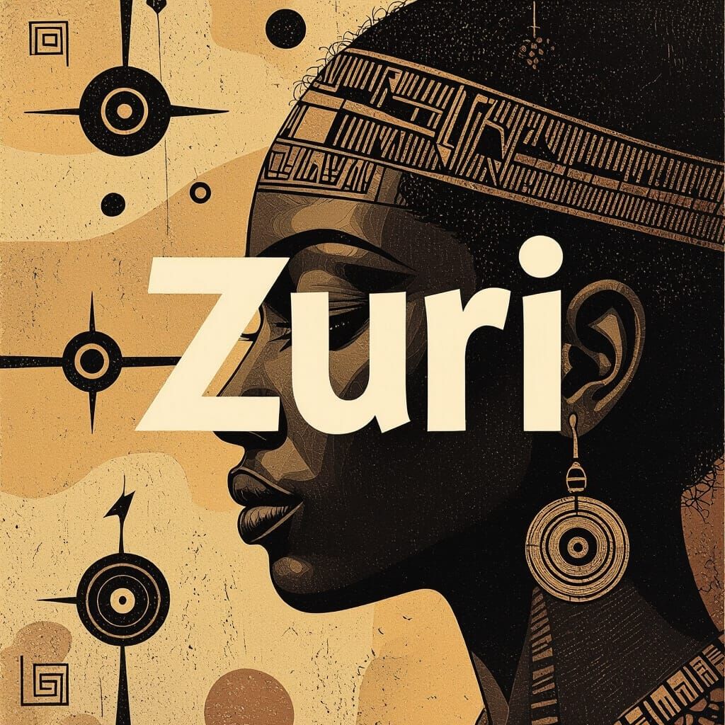 African-Inspired Album Cover Art in Surreal Minimalist Style