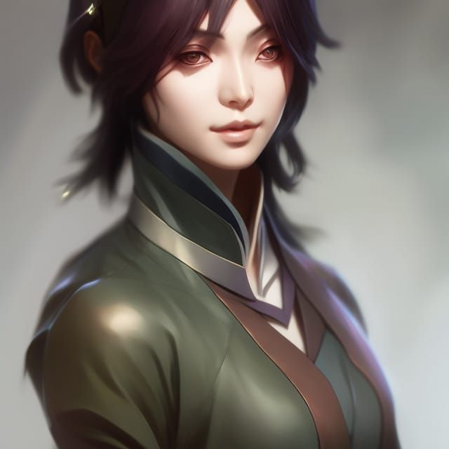 Rukia Kuchiki Tenteikura Portrait, Digital Art