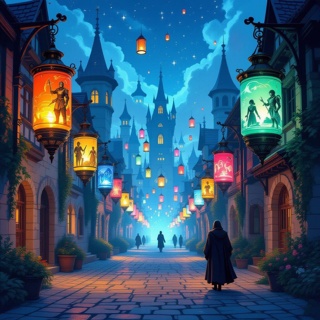 Mystical Time Lanterns Through the Ages