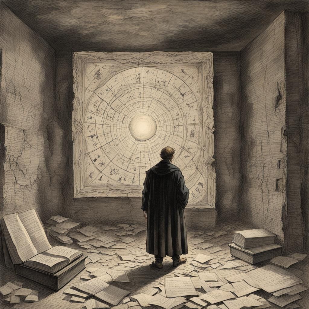 Grimoire Incantation Resonates: Detailed Matte Painting