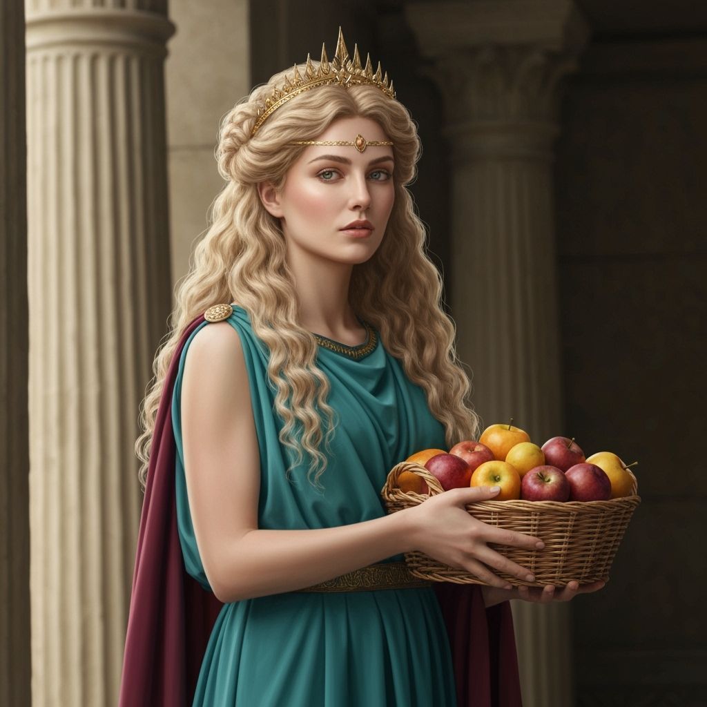 Eukarpia, Greek Goddess of Fertility in Classical Style