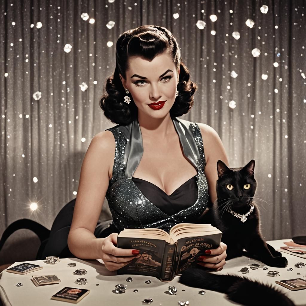 1950s Pinup Girl Book Club Ad