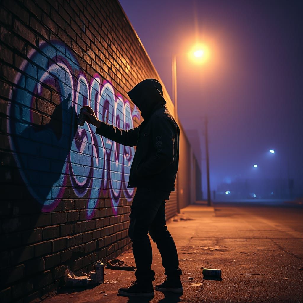 Mysterious Graffiti Artist Unveils Otherworldly Masterpiece