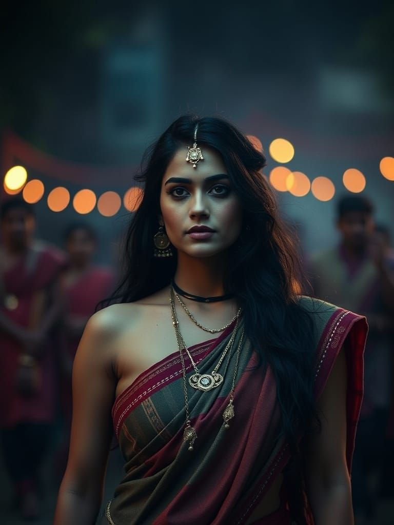 Ethereal Katrina Kajol Portraits in Cinematic Film Still