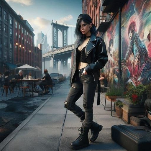 Gothic Woman in Dark Beauty Portrait