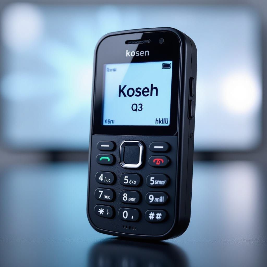 Kosher Phone Q3: Realistic Button Phone Ad