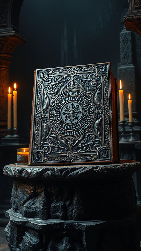 Dragon Scale Tome in Mystical Chamber