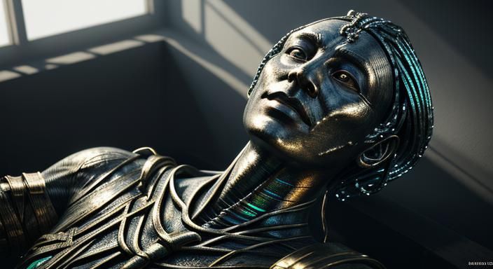 3D Mummy Face with Transparent Body