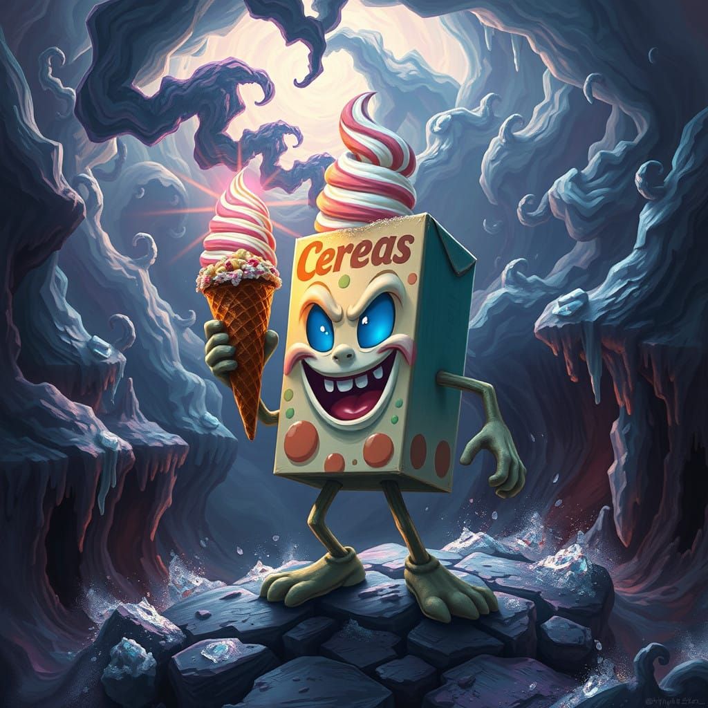 Dark Fantasy Cereal Mascot Ice Cream Assassin