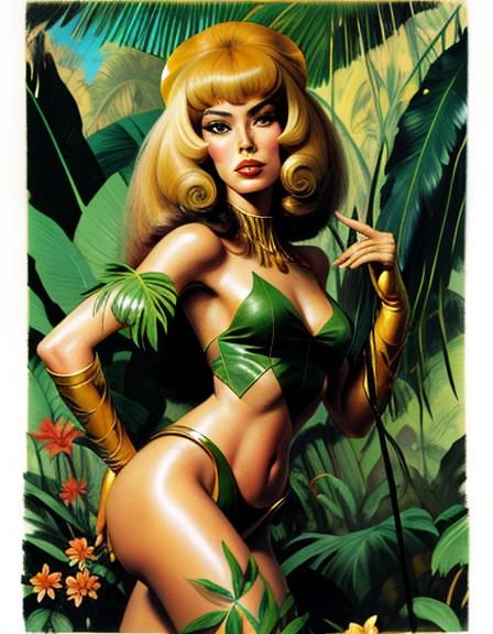 Amanda Lear in the jungle