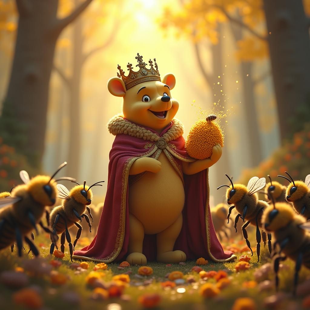 King Winnie Buys Honey: Fantasy Concept Art