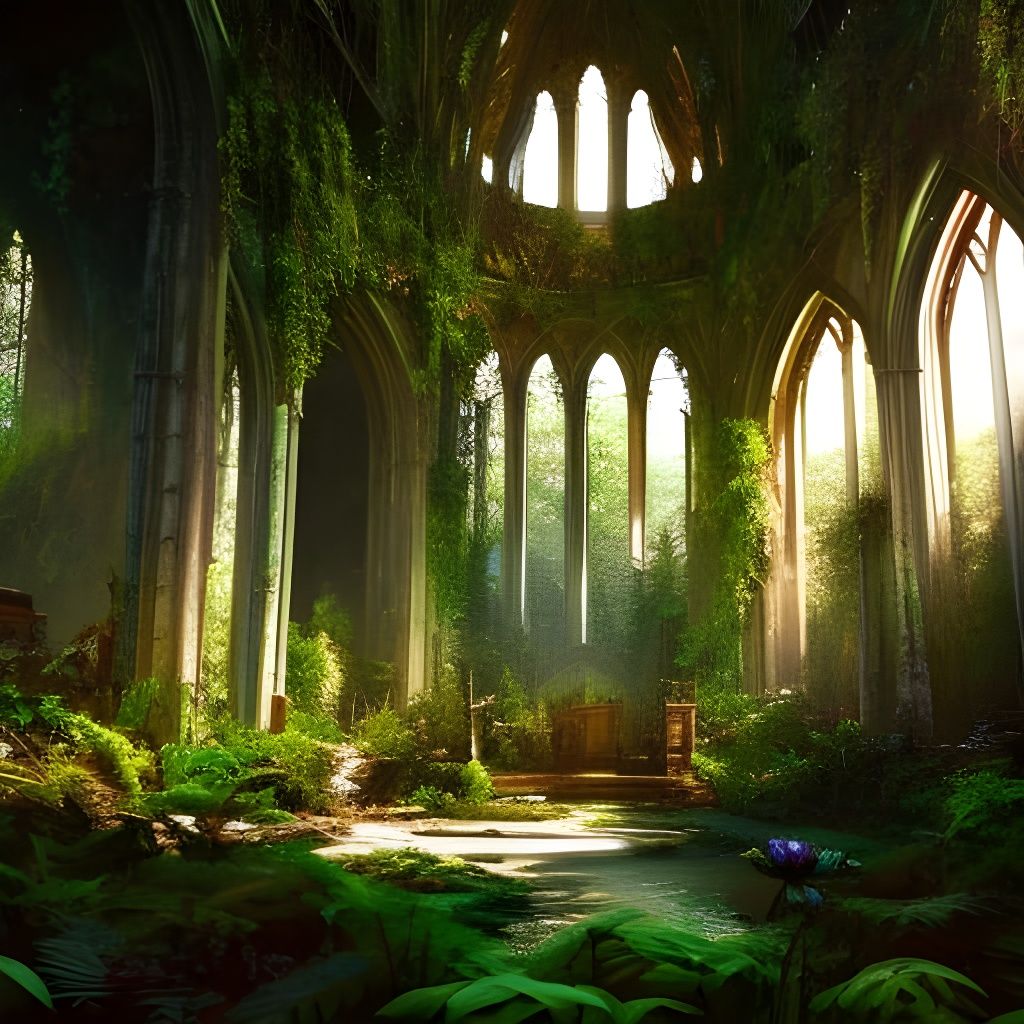 Lush Jungle Encroaches on Abandoned Church Ruins