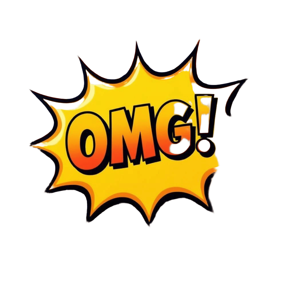 Pop Art Speech Bubble "OMG!" Painting