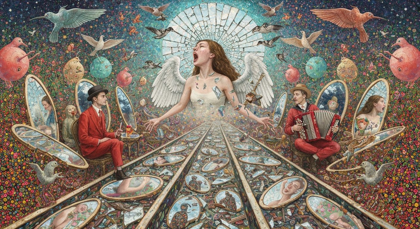 Angel of Memories Screaming in Mirror Labyrinth