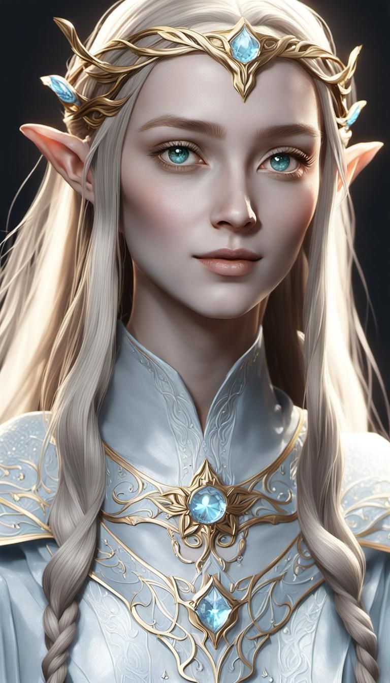 Galadriel in 3D Anime Art Style