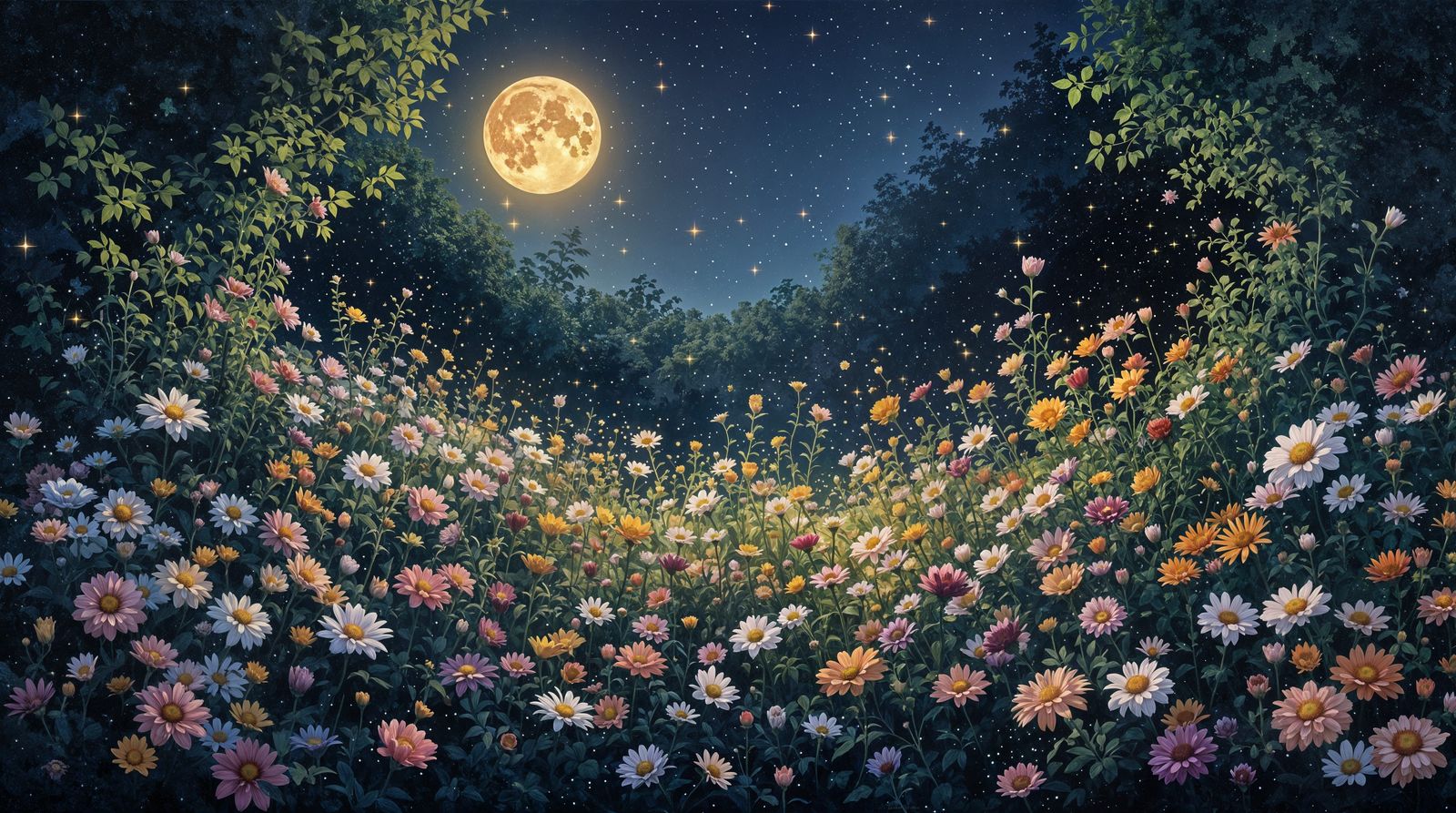 Whispering Moonlit Garden