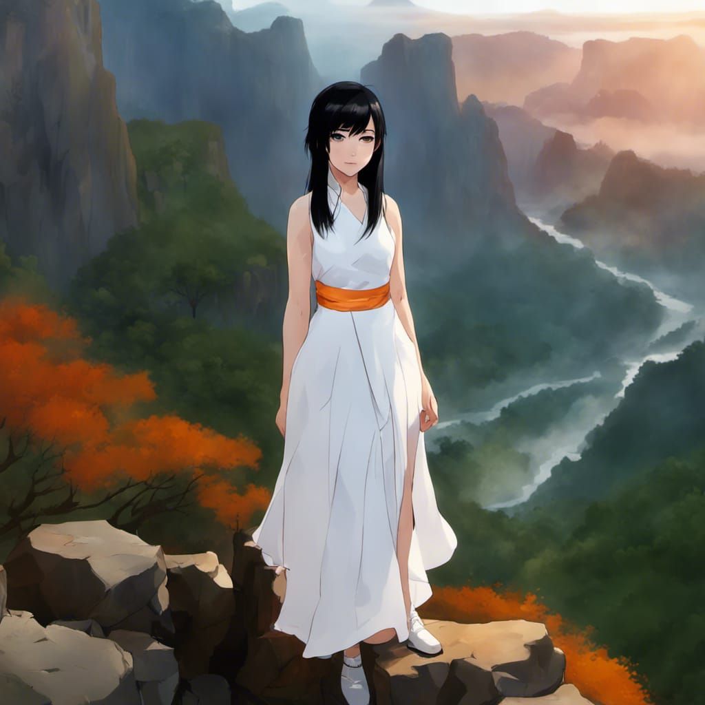 Melati Stands at Durga Gorge